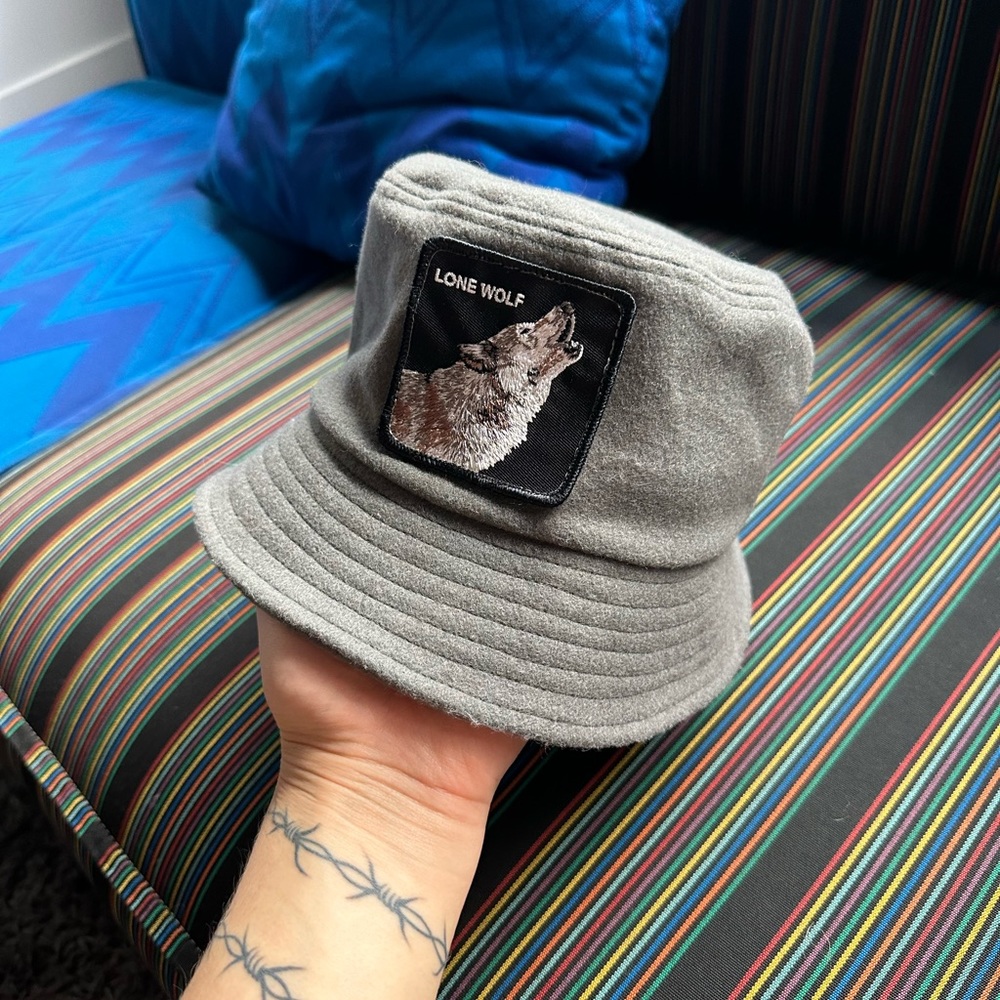 Goorin Bros. Lone Wolf Wool Blend Bucket Hat Sz. L